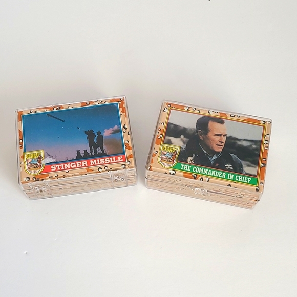 Topps 1991 Dessert storm cards set 1 to 176